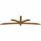 Ekena Millwork Davenport Rough Sawn Timber Gable Bracket, Western Red Cedar, 96"W x 28"H x 2"D x 4"F, 7/12 Pitch GBW096X28X0204DAV00RWR - alternate 3